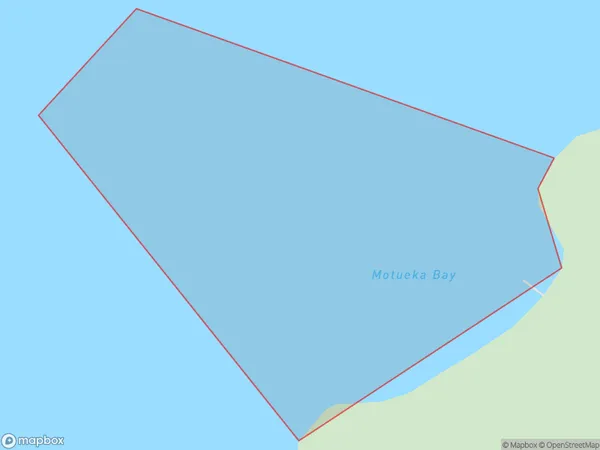 Motueka Bay, Marlborough Polygon Area Map