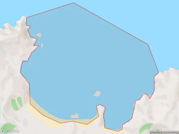 Motukahakaha Bay, Northland Polygon Area Map