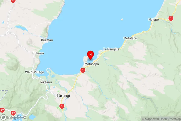 Motuoapa Bay,Waikato Region Map