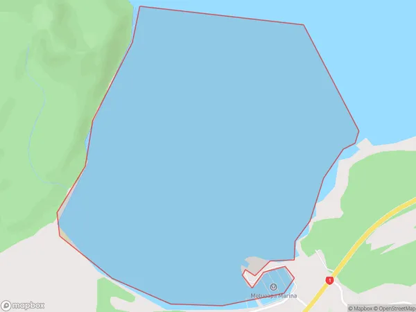 Motuoapa Bay, Waikato Polygon Area Map