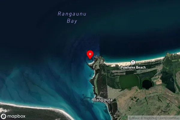 Motutara Bay,Northland Satellite Map