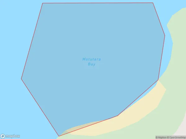 Motutara Bay, Northland Polygon Area Map