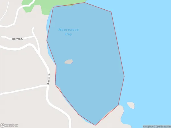 Moureeses Bay, Northland Polygon Area Map