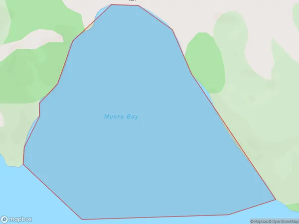 Munro Bay, Northland Polygon Area Map