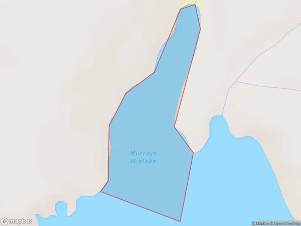 Murrays Mistake, Otago Polygon Area Map