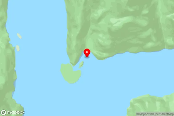 Muscle Cove,Southland Area Map