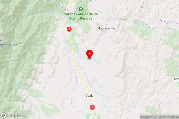 Kopuaranga,Wellington Region Map