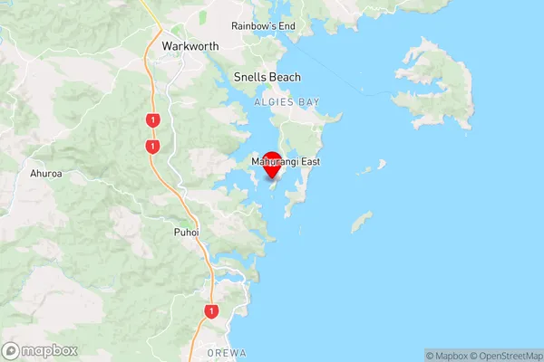 Ngaio Bay,Auckland Region Map