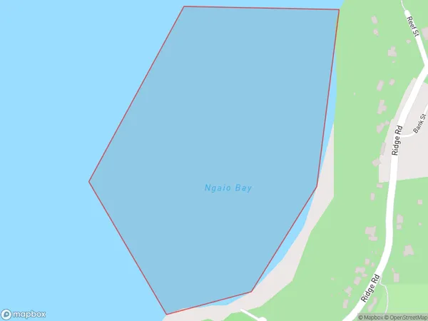 Ngaio Bay, Auckland Polygon Area Map