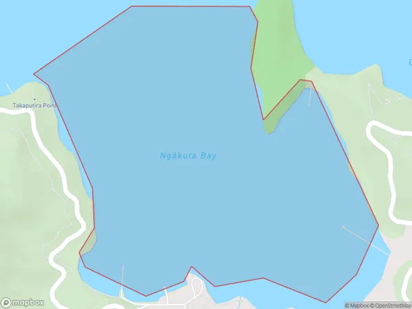 Ngakuta Bay, Marlborough Polygon Area Map