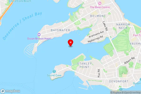 Ngataringa Bay,Auckland Area Map