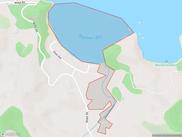 Ngawai Bay, Northland Polygon Area Map