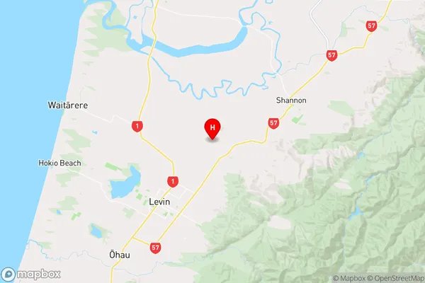 Koputaroa,Manawatu-Wanganui Region Map