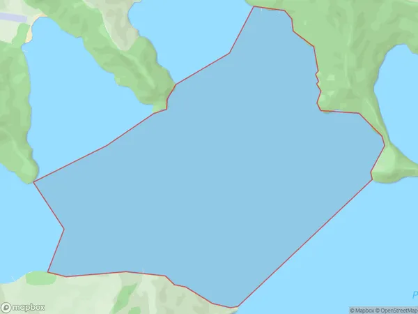 North West Bay, Marlborough Polygon Area Map