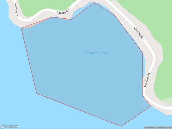 Oamaru Bay, Otago Polygon Area Map