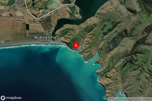 Oashore Bay,Canterbury Satellite Map