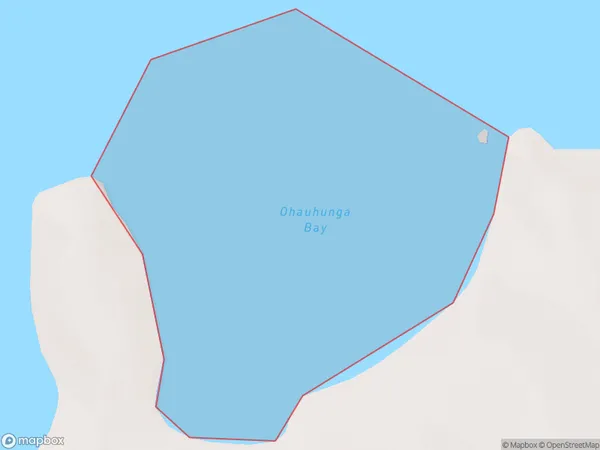 Ohauhunga Bay, Waikato Polygon Area Map