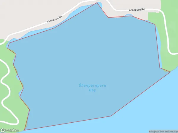 Ohauparuparu Bay, Marlborough Polygon Area Map