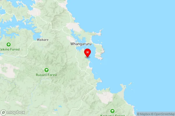 Ohawini Bay,Northland Region Map