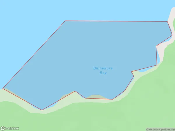 Ohinekura Bay, Hawke's Bay Polygon Area Map