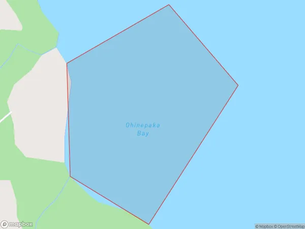 Ohinepaka Bay, Canterbury Polygon Area Map