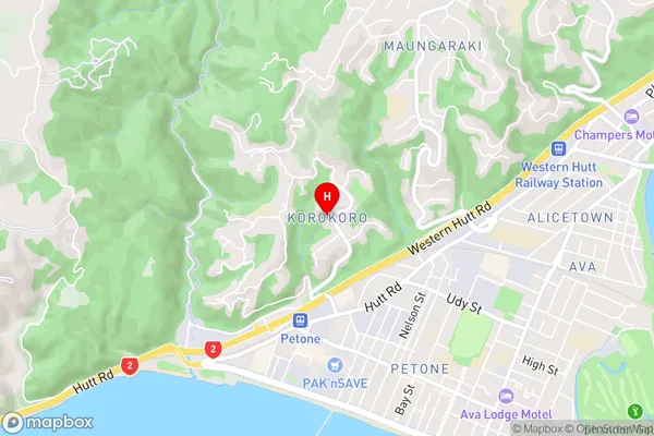 Korokoro,Wellington Area Map