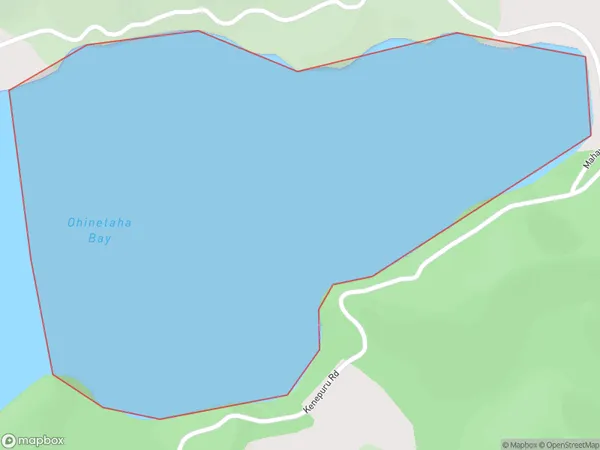 Ohinetaha Bay, Marlborough Polygon Area Map