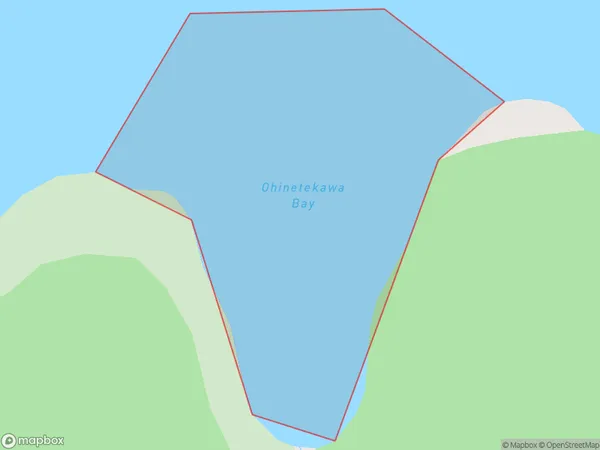 Ohinetekawa Bay, Hawke's Bay Polygon Area Map