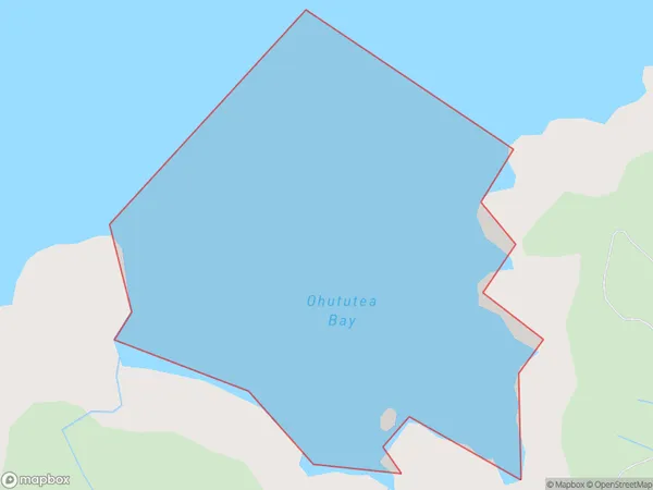 Ohututea Bay, Northland Polygon Area Map