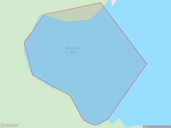 Okaituna Bay, Northland Polygon Area Map