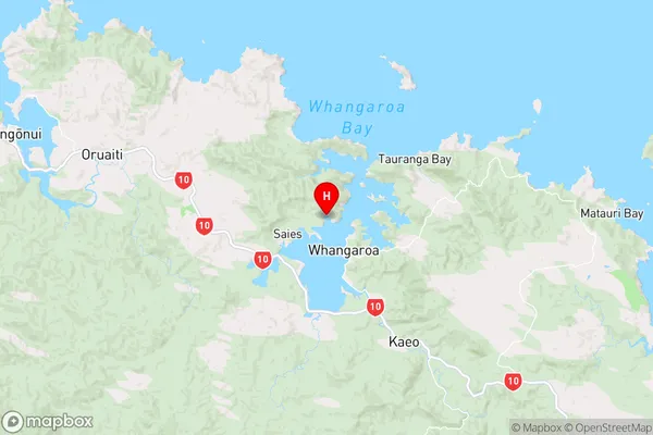 Okura Bay,Northland Region Map