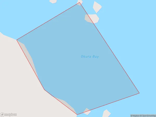 Okura Bay, Otago Polygon Area Map