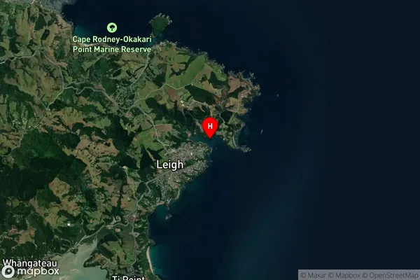 Omaha Cove,Auckland Satellite Map