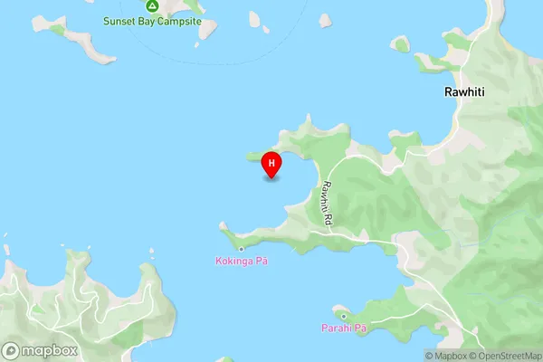 Omakiwi Cove,Northland Area Map