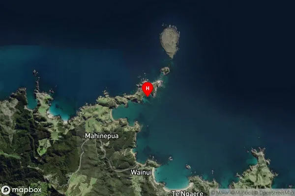 Omiru Bay,Northland Satellite Map