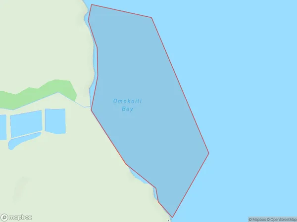 Omokoiti Bay, Auckland Polygon Area Map