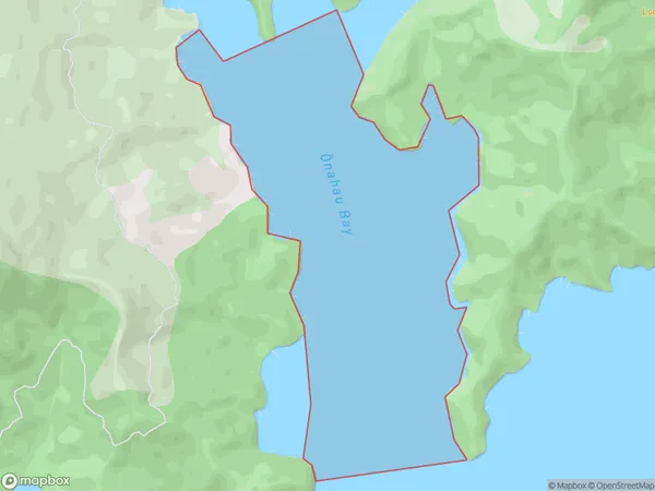 Onahau Bay, Marlborough Polygon Area Map