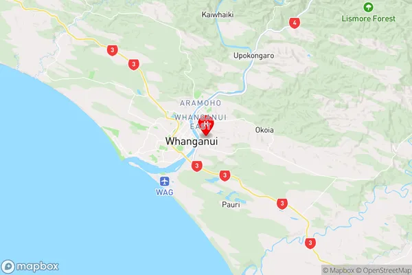 Bastia Hill,Manawatu-Wanganui Region Map