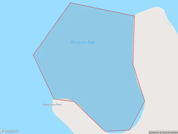 Onepoto Bay, Otago Polygon Area Map