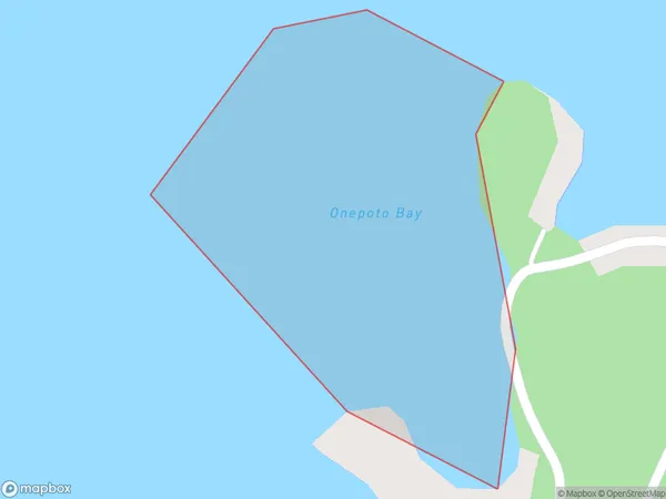 Onepoto Bay, Hawke's Bay Polygon Area Map