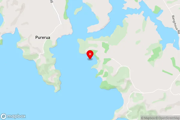 Oneroa Bay,Northland Area Map