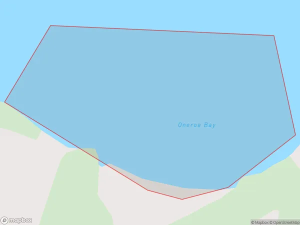 Oneroa Bay, Otago Polygon Area Map