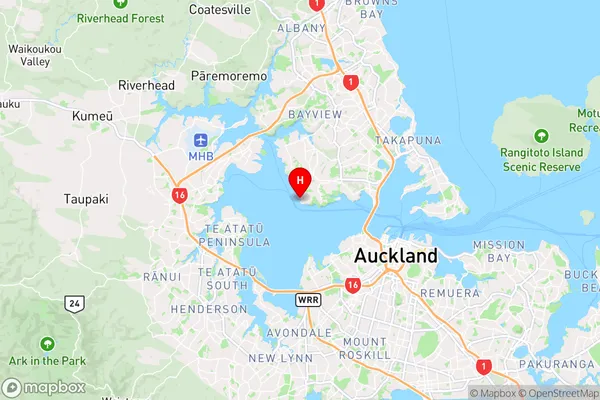 Onetaunga Bay,Auckland Region Map