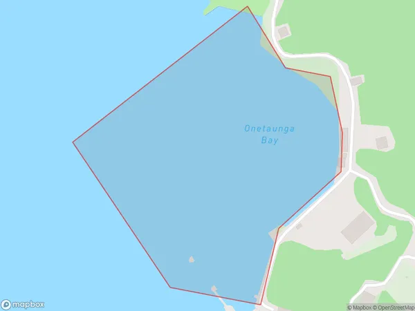 Onetaunga Bay, Auckland Polygon Area Map