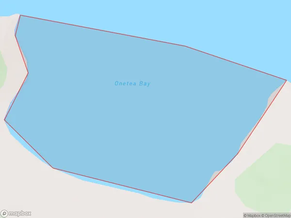 Onetea Bay, Marlborough Polygon Area Map