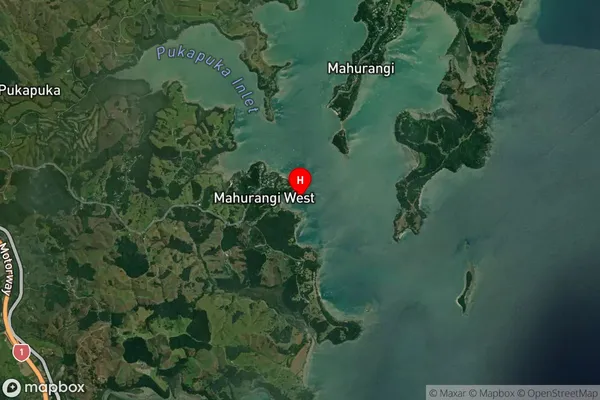 Opahi Bay,Auckland Satellite Map