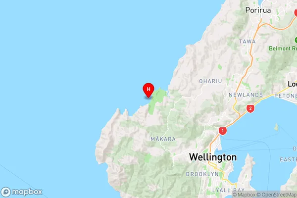 Opau Bay,Wellington Region Map