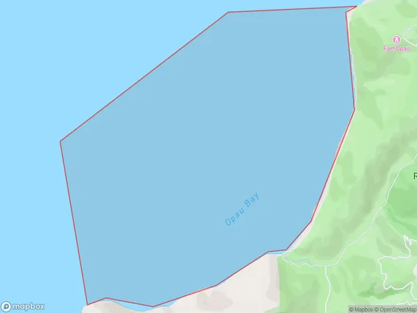 Opau Bay, Wellington Polygon Area Map