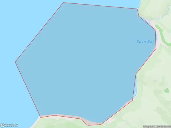 Open Bay, Wellington Polygon Area Map