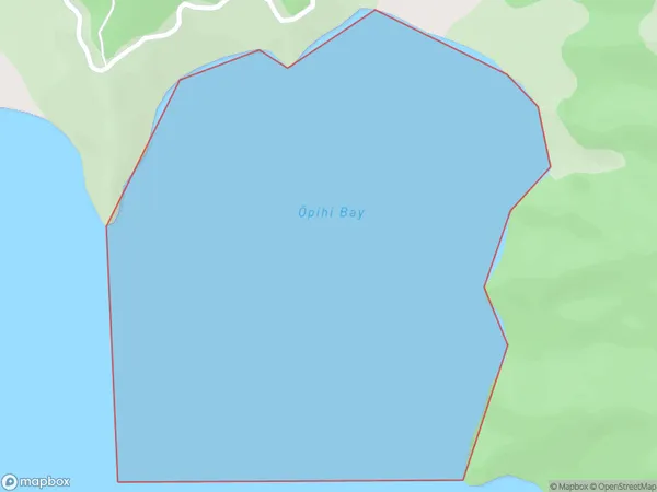 Opihi Bay, Marlborough Polygon Area Map